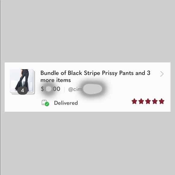 Black Stripe Prissy Pants - Picture 6 of 6